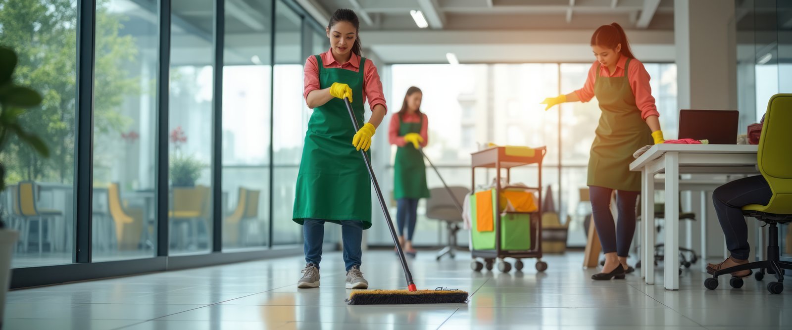 Cleanora professional end of tenancy cleaning team preparing a property for landlord inspection