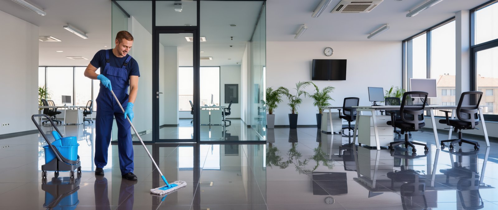 Cleanora professional office cleaning specialists sanitizing corporate workspaces